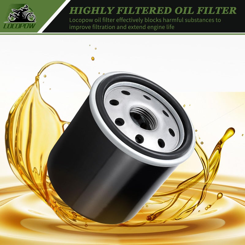 LOCOPOW 49065-2071 49065-2078 Oil Filter Mule 4010 for Kawasaki Mule KAF400 600 610 KAF620 4010 4000 2510 3010 2500 3000 3020 Trans 4x4 & FD620D FD590V FD501V FC420V FB460V - Image 5